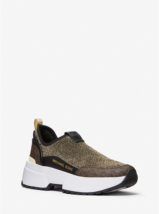 Michael Kors Muse Sportschuhe Damen Schwarz Gold | Österreich-4188597