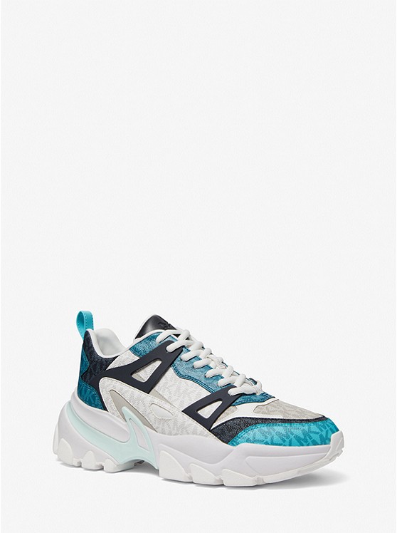 Michael Kors Nick Sportschuhe Herren Blau Mehrfarbig | Österreich-8438750