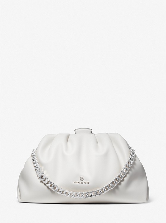 Michael Kors Nola Clutch Tasche Damen Weiß | Österreich-3917880