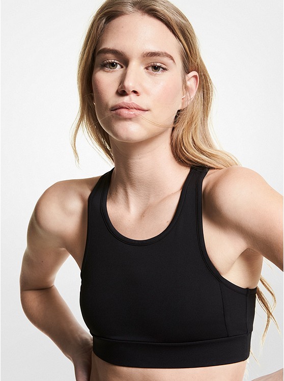 Michael Kors Nylon Sport Bh Damen Schwarz | Österreich-7187954