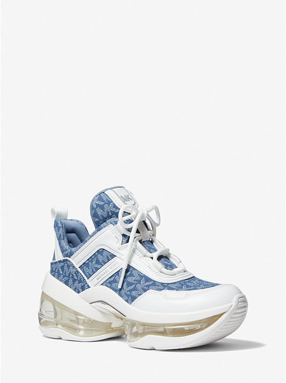 Michael Kors Olympia Sportschuhe Damen Blau | Österreich-3095781