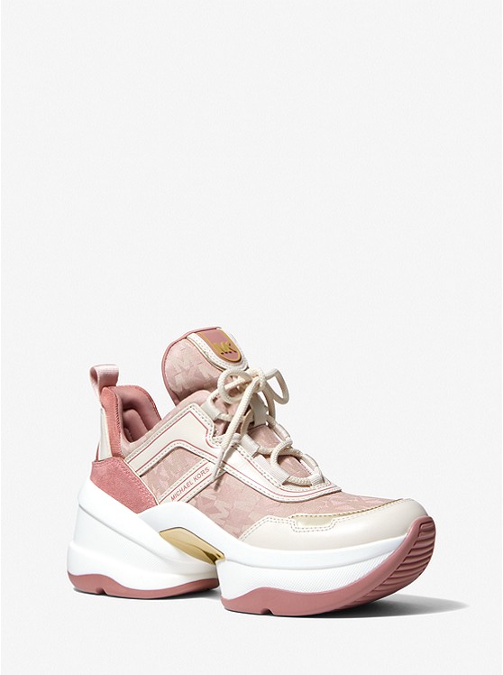 Michael Kors Olympia Sportschuhe Damen Rosa | Österreich-8708745