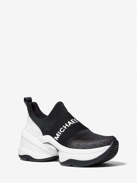 Michael Kors Olympia Sportschuhe Damen Schwarz | Österreich-1854780