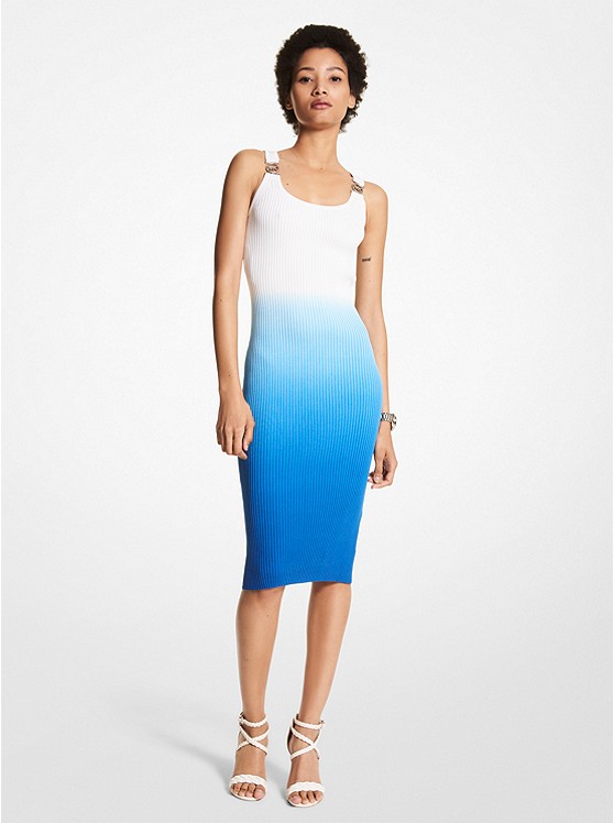 Michael Kors Ombré Kleider Damen Blau | Österreich-9738870
