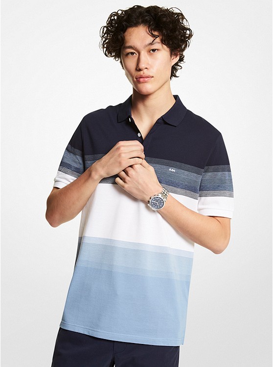 Michael Kors Ombré Polo Hemd Herren Stripes | Österreich-3104778