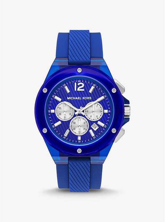 Michael Kors Oversized Uhren Damen Blau | Österreich-0734785