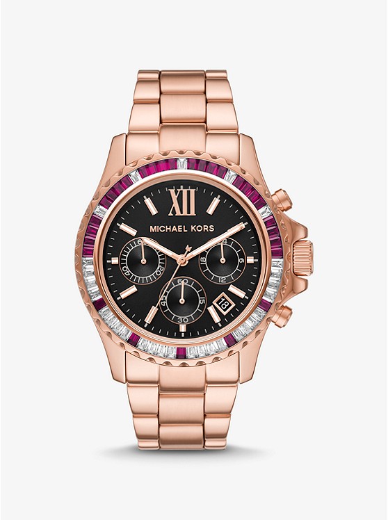 Michael Kors Oversized Uhren Damen Rosa Gold | Österreich-5741780