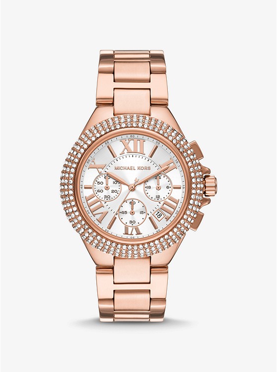 Michael Kors Oversized Uhren Damen Rosa Gold | Österreich-7398150