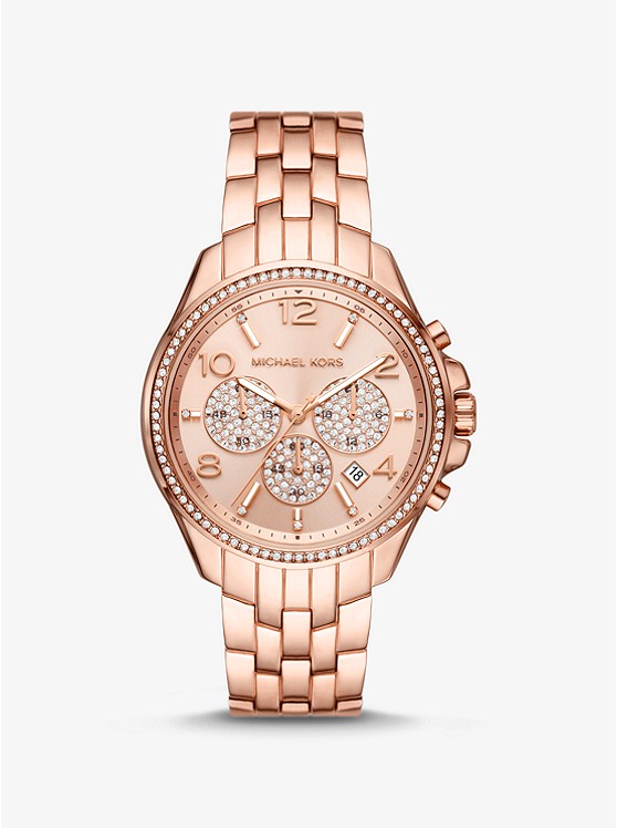 Michael Kors Oversized Uhren Damen Rosa Gold | Österreich-7735104