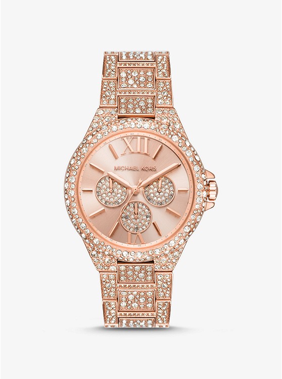 Michael Kors Oversized Uhren Damen Rosa Gold | Österreich-8807745