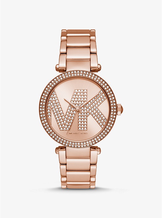 Michael Kors Oversized Uhren Damen Rosa Gold | Österreich-8875904