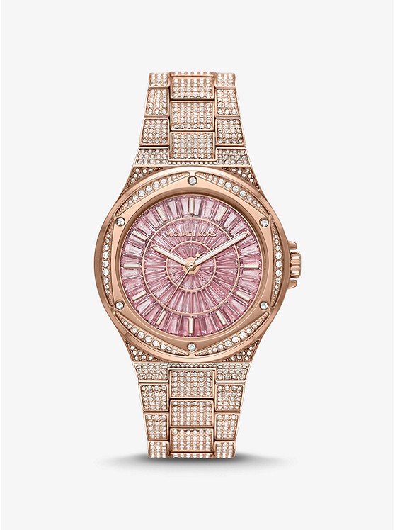 Michael Kors Oversized Uhren Damen Rosa Gold | Österreich-9815407
