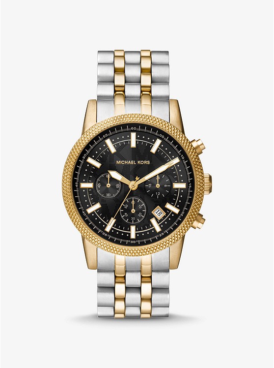 Michael Kors Oversized Uhren Damen Silber Gold | Österreich-0477589