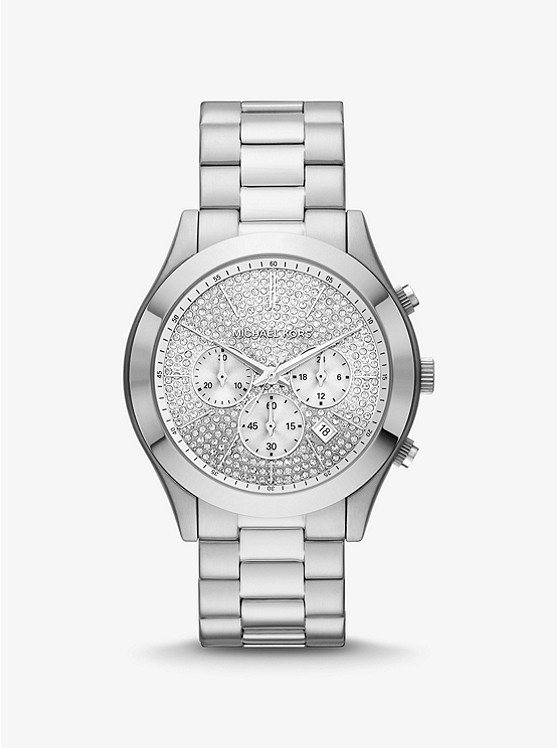 Michael Kors Oversized Uhren Damen Silber | Österreich-0584783