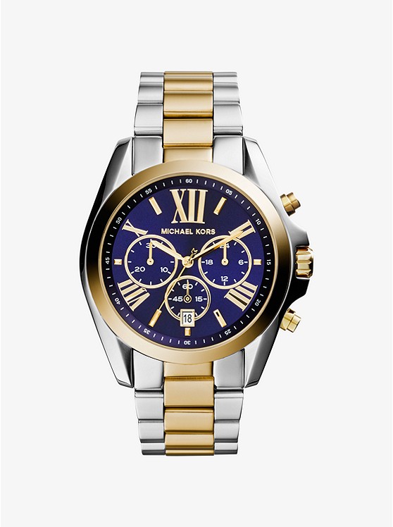 Michael Kors Oversized Uhren Damen Silber Gold | Österreich-3485798