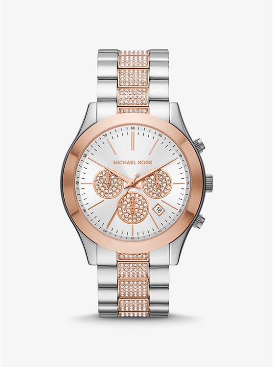 Michael Kors Oversized Uhren Damen Silber Gold | Österreich-7049588