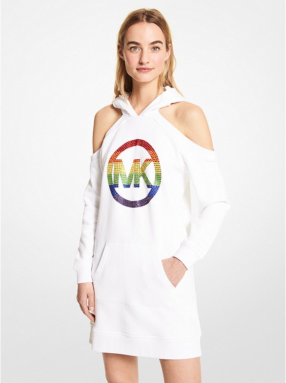 Michael Kors PRIDE Kleider Damen Weiß | Österreich-9380745