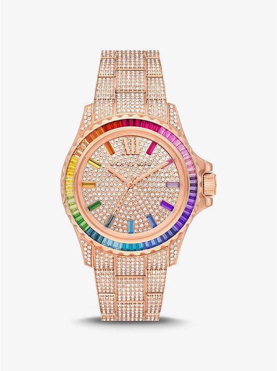 Michael Kors PRIDE Uhren Damen Rosa Gold | Österreich-4838907