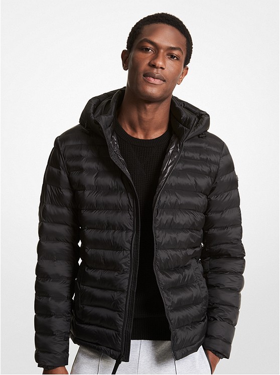 Michael Kors Packable Daunenjacken Herren Schwarz | Österreich-7835097