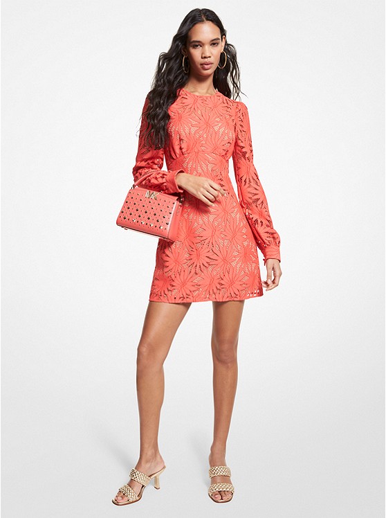 Michael Kors Palm Kleider Damen Orange | Österreich-0871948