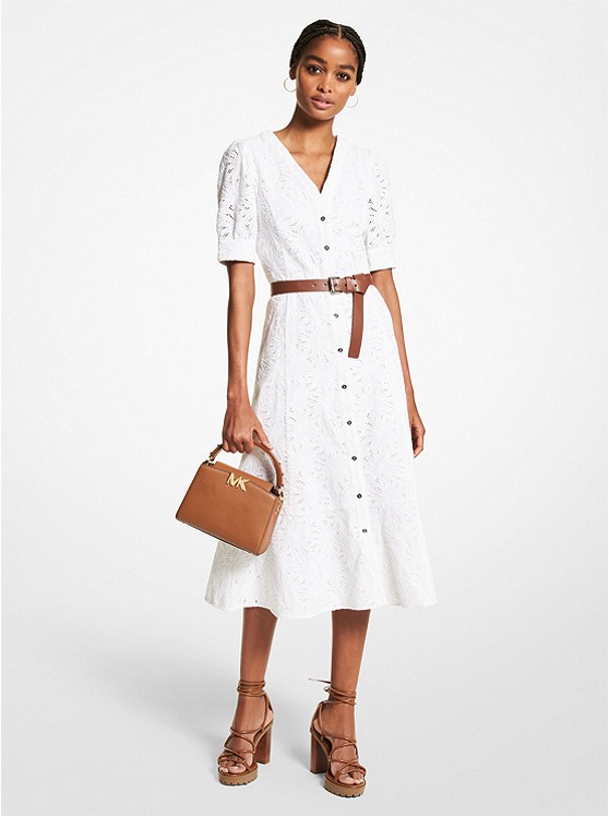 Michael Kors Palm Kleider Damen Weiß | Österreich-1370578