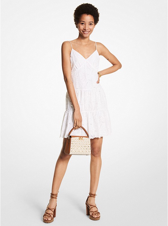 Michael Kors Palm Kleider Damen Weiß | Österreich-8937845