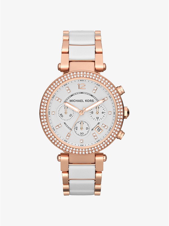 Michael Kors Parker Uhren Damen Rosa Gold | Österreich-7783890