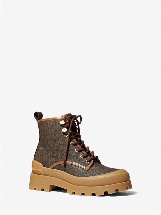 Michael Kors Payton Kampfstiefel Damen Braun | Österreich-0984775