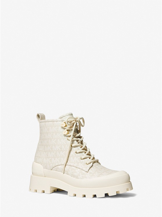 Michael Kors Payton Kampfstiefel Damen Beige | Österreich-4579871