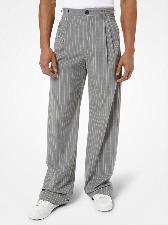 Michael Kors Pinstripe Hosen Herren Grau | Österreich-1387874