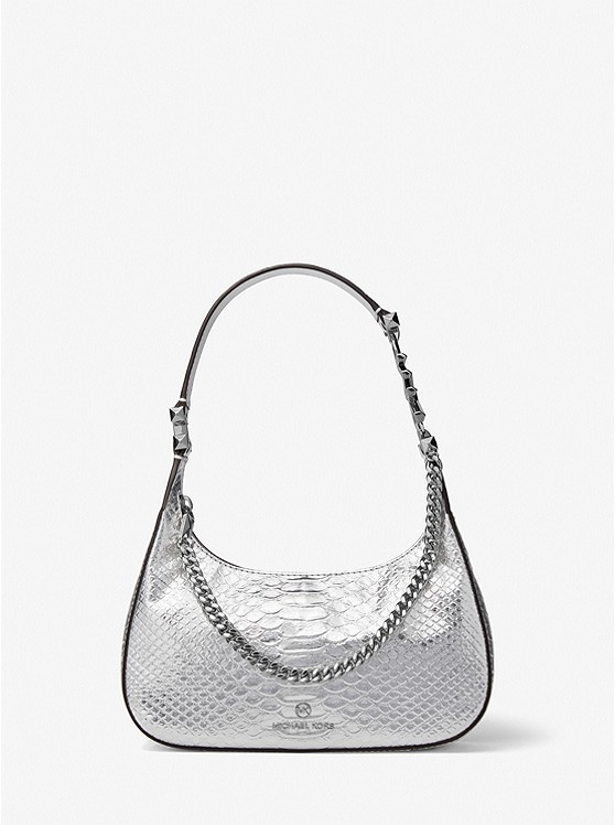 Michael Kors Piper Schultertaschen Damen Silber | Österreich-5784107