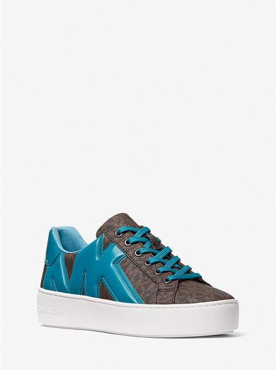 Michael Kors Poppy Sneakers Damen Pfauen | Österreich-7481970