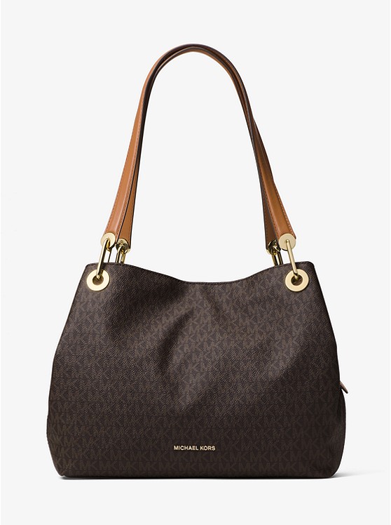 Michael Kors Raven Schultertaschen Damen Braun | Österreich-9785013