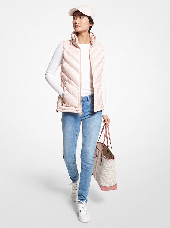 Michael Kors Reversible Weste Damen Rosa | Österreich-8947138