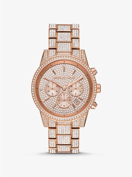 Michael Kors Ritz Uhren Damen Rosa Gold | Österreich-8573740