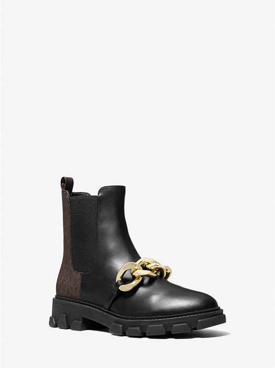 Michael Kors Scarlett Stiefeletten Damen Schwarz Braun | Österreich-4035988