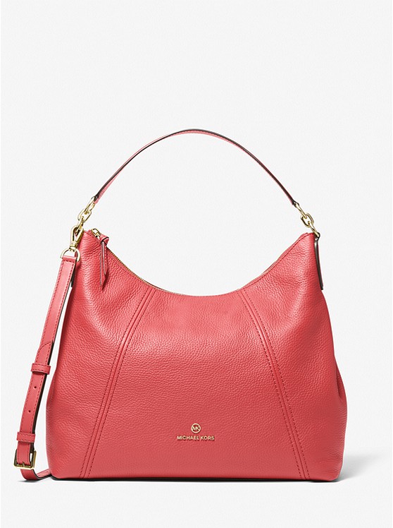 Michael Kors Serena Schultertaschen Damen Rot | Österreich-0139875