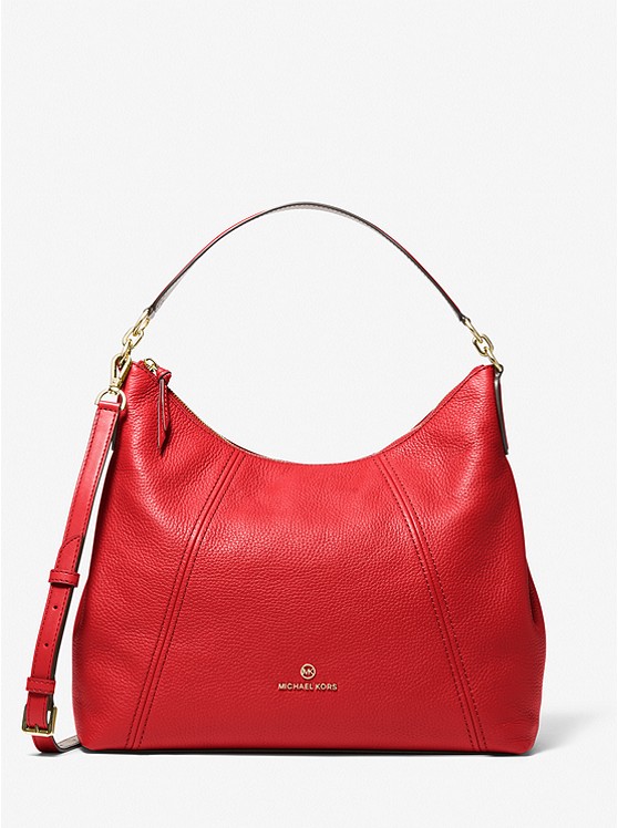 Michael Kors Serena Schultertaschen Damen Rot | Österreich-0831957