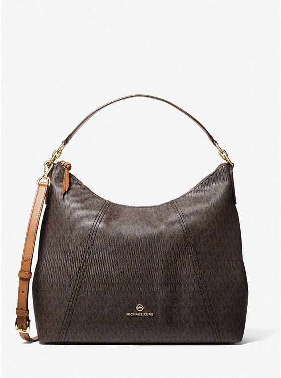 Michael Kors Serena Schultertaschen Damen Braun Gelb Braun | Österreich-4587310