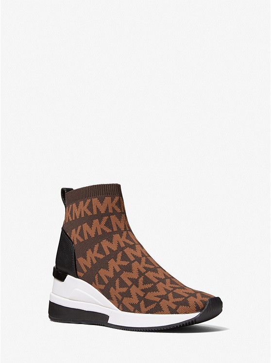 Michael Kors Skyler Sneakers Damen Schokolade | Österreich-1408538