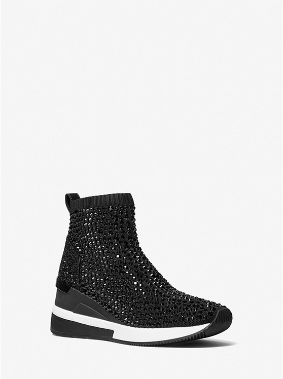 Michael Kors Skyler Sneakers Damen Schwarz | Österreich-5780831
