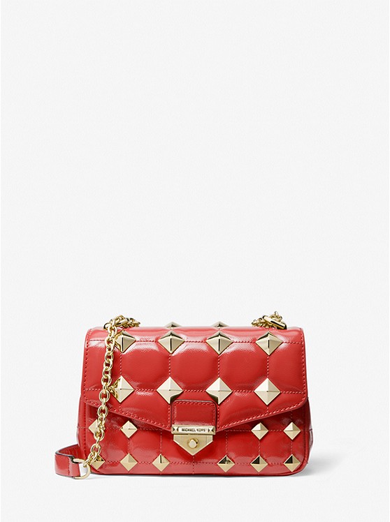 Michael Kors SoHo Schultertaschen Damen Rot | Österreich-4950818
