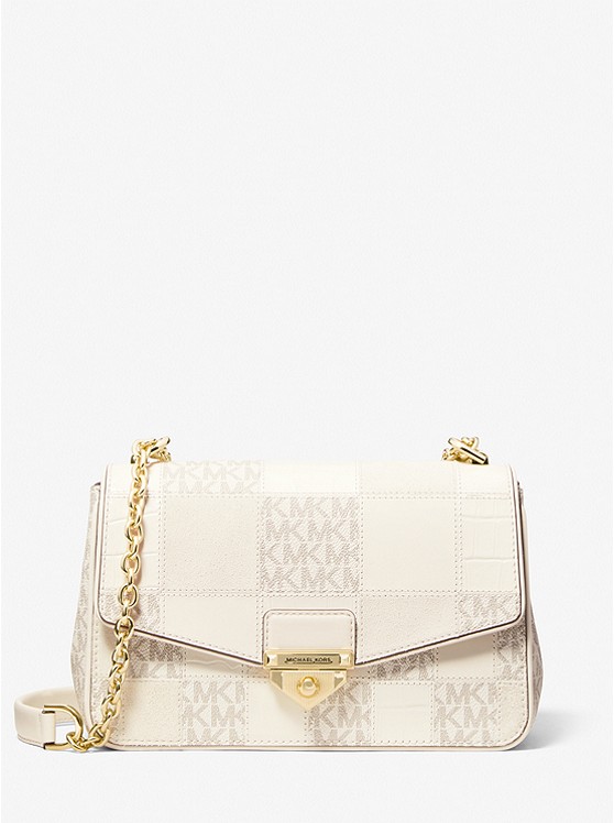 Michael Kors SoHo Schultertaschen Damen Braun Mehrfarbig | Österreich-7858043
