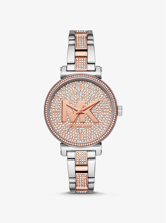 Michael Kors Sofie Uhren Damen Silber Gold | Österreich-8891347