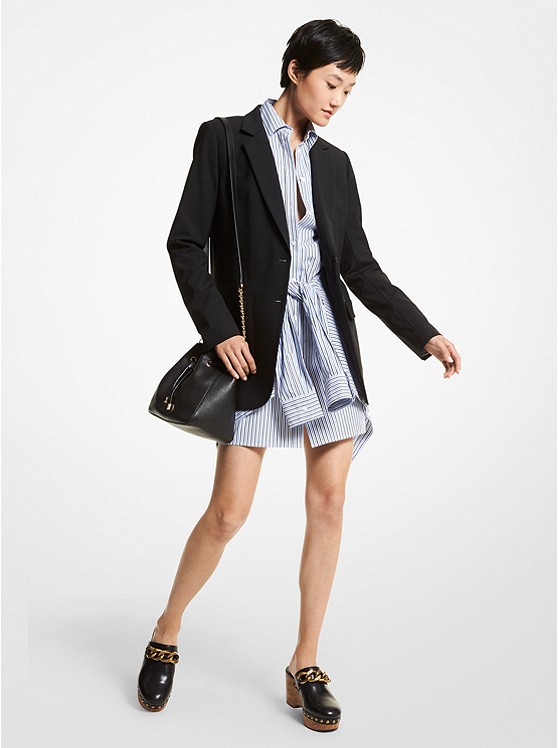Michael Kors Stretch Blazer Damen Schwarz | Österreich-8418539