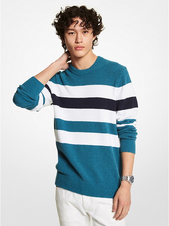 Michael Kors Stretch Pullover Herren Türkis | Österreich-7718598