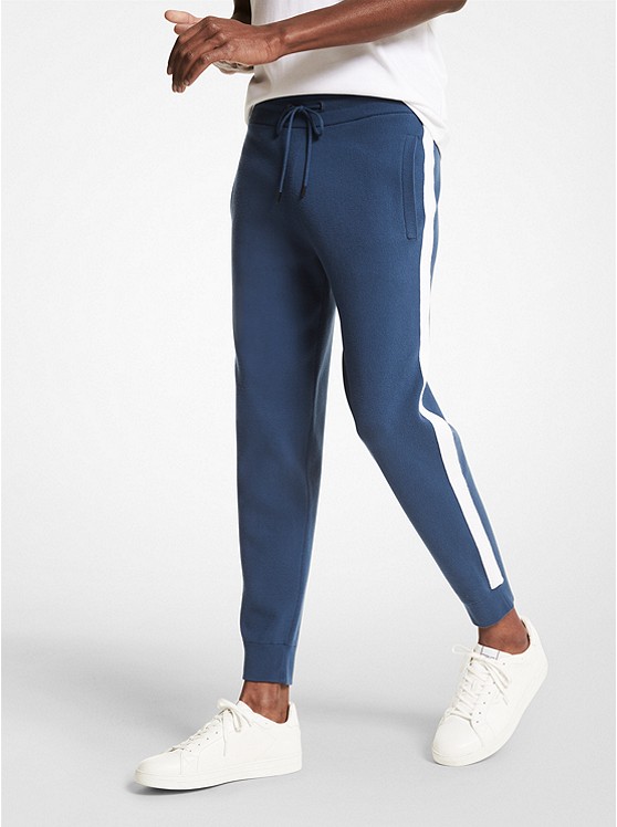Michael Kors Striped Trainingsanzug Herren Blau | Österreich-3758790