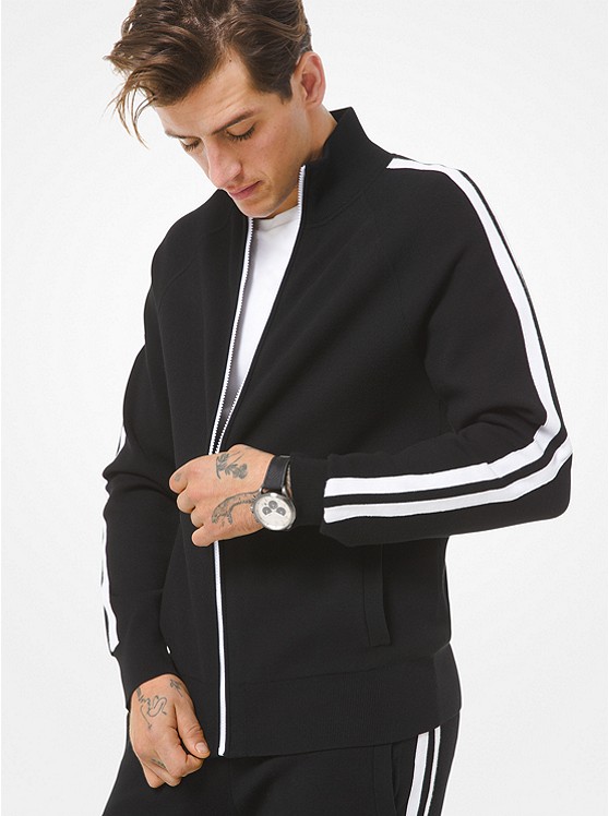 Michael Kors Striped Trainingsanzug Herren Schwarz | Österreich-9074837