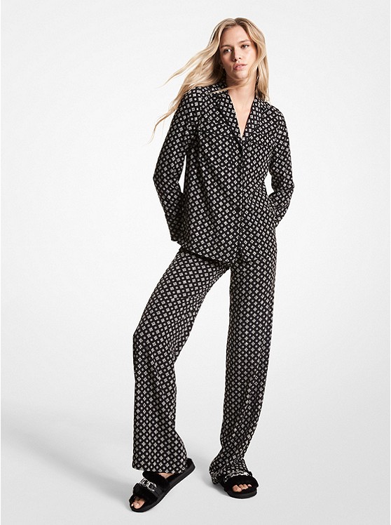 Michael Kors Studded Pajama Damen Schwarz | Österreich-4779853