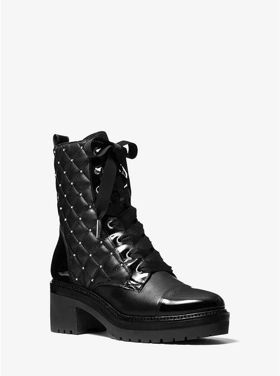 Michael Kors Tilda Kampfstiefel Damen Schwarz | Österreich-4175887